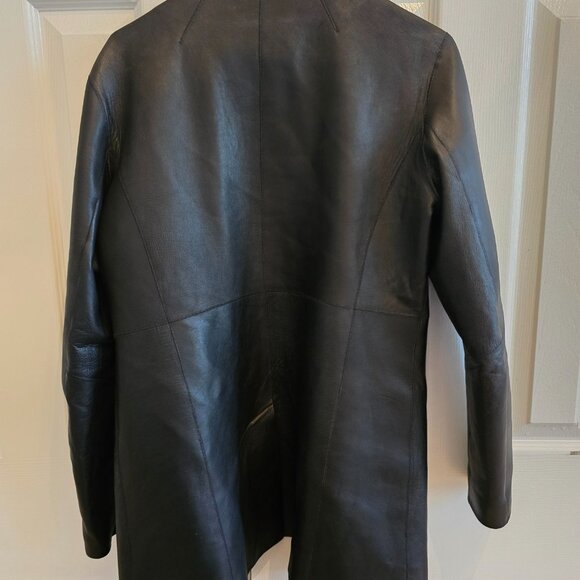 Black leather jacket Massimo dutti - Picture 5 of 12